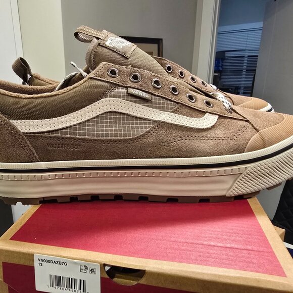 Vans MTE Old Skool Waterproof Insulated Sneakers Shoes Brown VN000DAZB7G US 12 - Picture 1 of 11